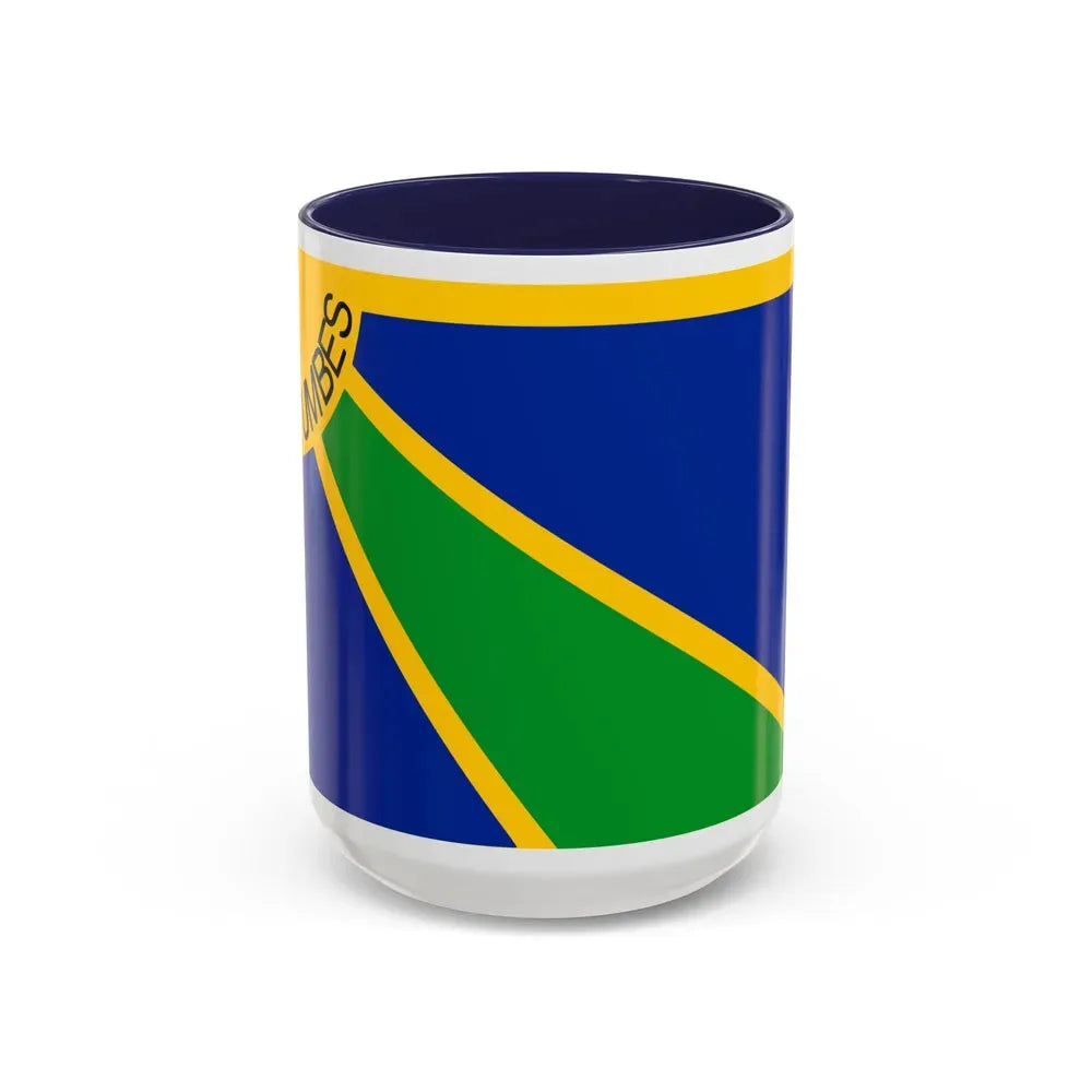 Flag of Tumbes capital of the Tumbes Region Peru - Accent Coffee Mug 15oz Navy - Go Mug Yourself