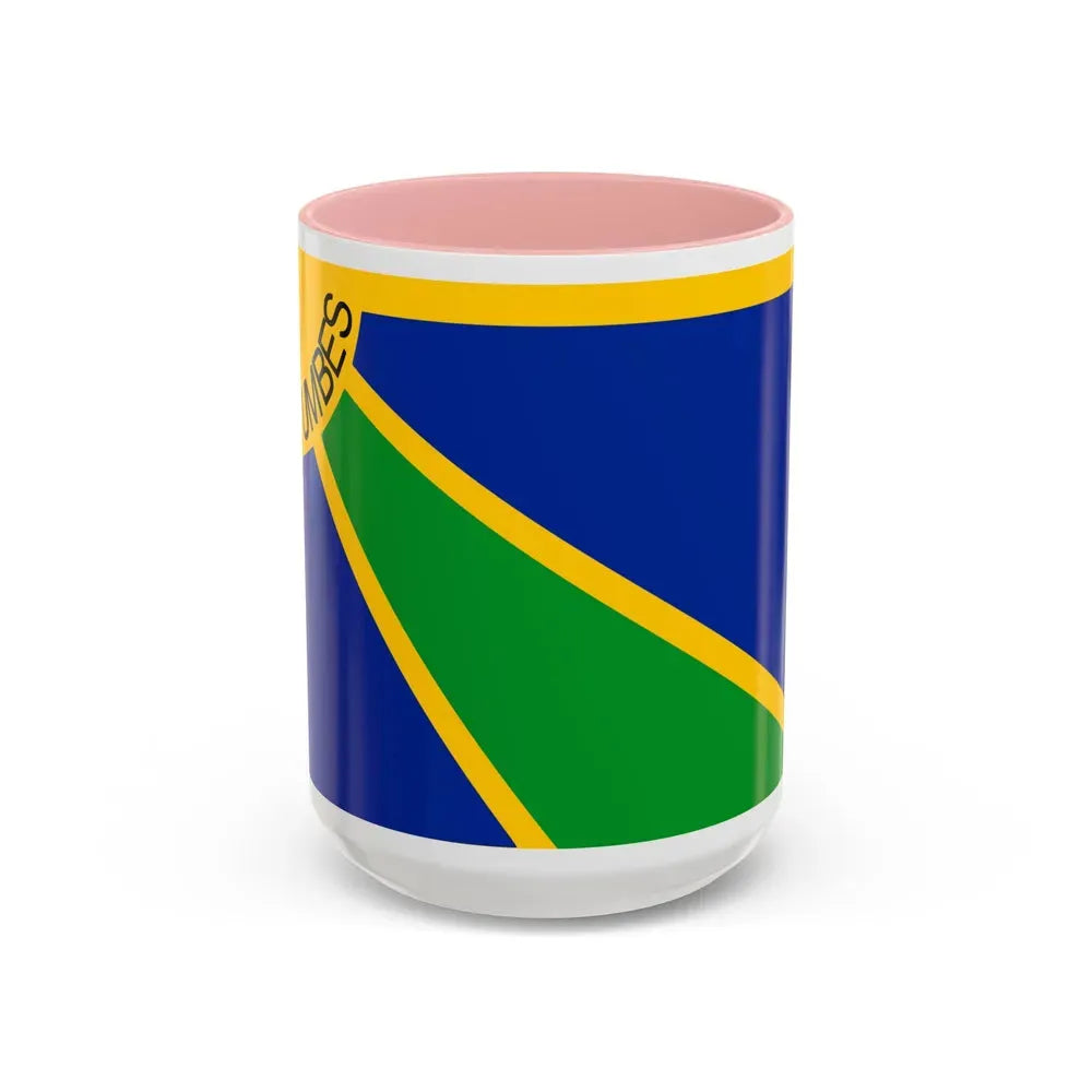 Flag of Tumbes capital of the Tumbes Region Peru - Accent Coffee Mug 15oz Pink - Go Mug Yourself