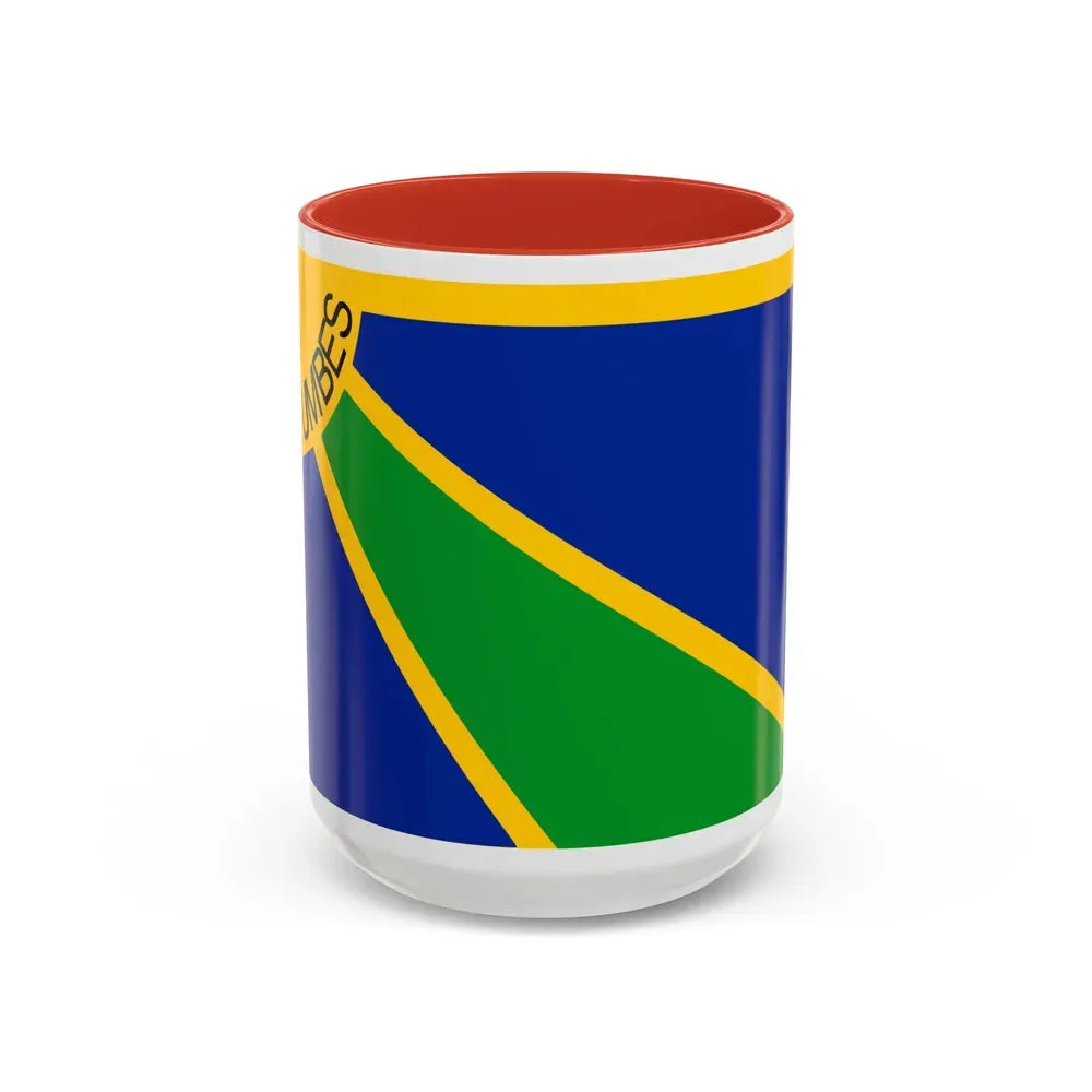 Flag of Tumbes capital of the Tumbes Region Peru - Accent Coffee Mug 15oz Red - Go Mug Yourself