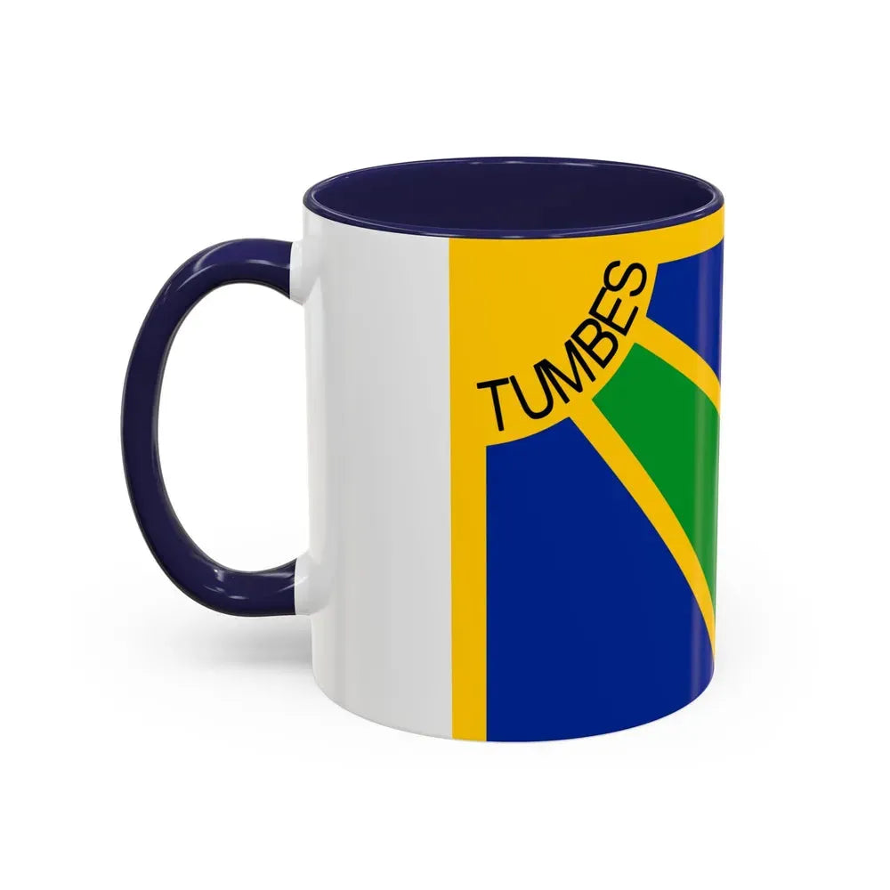 Flag of Tumbes capital of the Tumbes Region Peru - Accent Coffee Mug - Go Mug Yourself