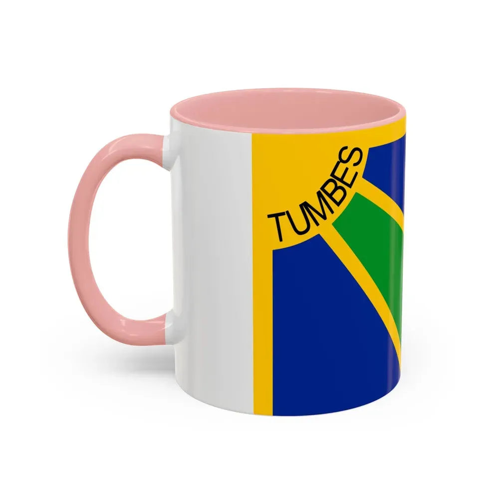 Flag of Tumbes capital of the Tumbes Region Peru - Accent Coffee Mug - Go Mug Yourself