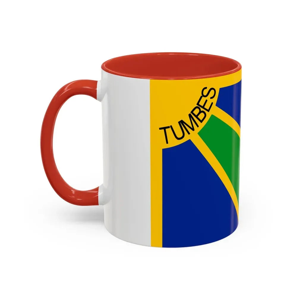 Flag of Tumbes capital of the Tumbes Region Peru - Accent Coffee Mug - Go Mug Yourself