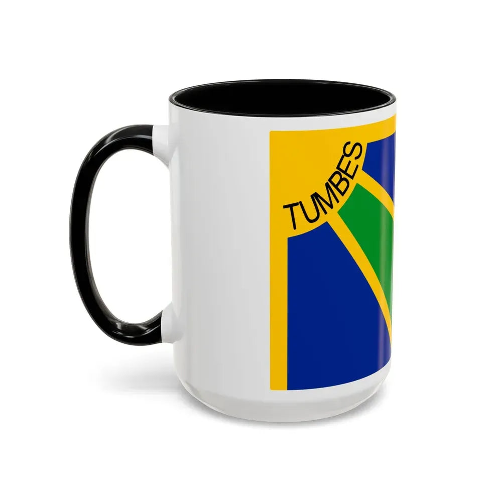 Flag of Tumbes capital of the Tumbes Region Peru - Accent Coffee Mug - Go Mug Yourself
