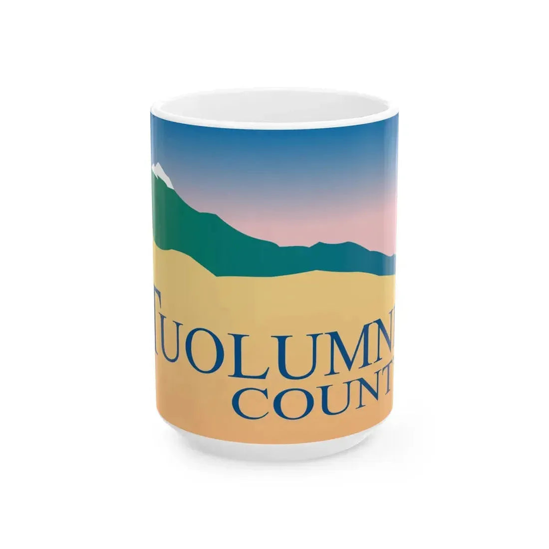 Flag of Tuolumne County California (United States) White Coffee Mug 15oz - Go Mug Yourself