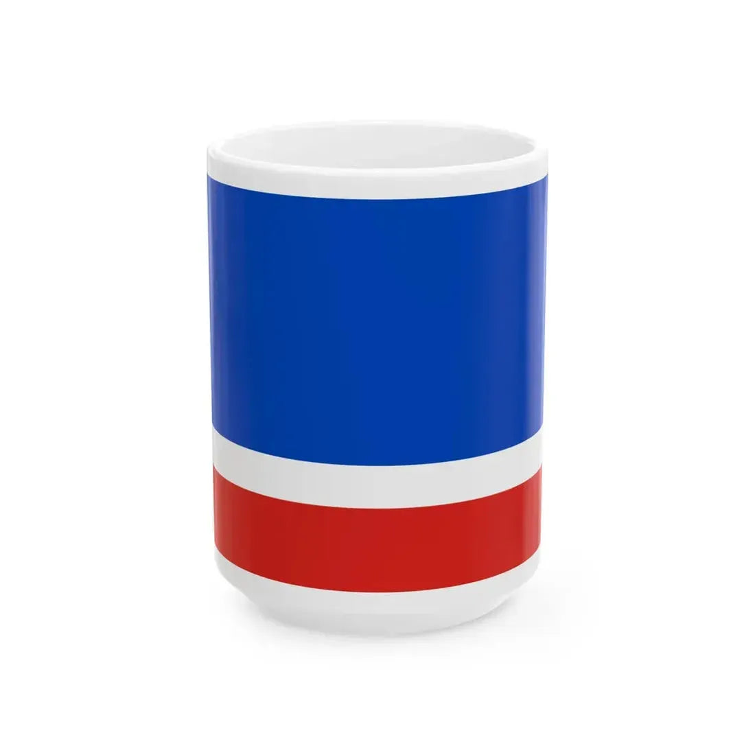 Flag of Turaw Belarus (Belarus) White Coffee Mug 15oz - Go Mug Yourself