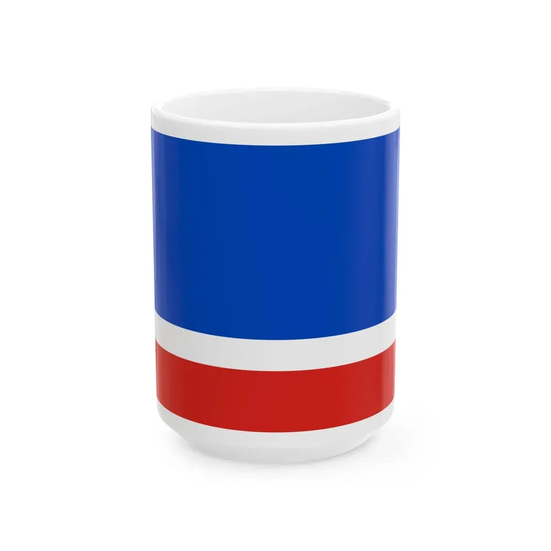 Flag of Turaw Belarus (Belarus) White Coffee Mug 15oz - Go Mug Yourself