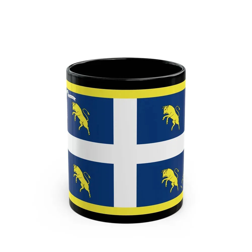Flag of Turin Italy - Black Coffee Mug 11oz - Go Mug Yourself