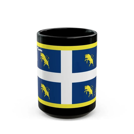 Flag of Turin Italy - Black Coffee Mug 15oz - Go Mug Yourself