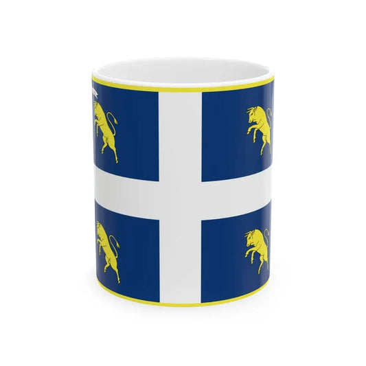 Flag of Turin (Italy) White Coffee Mug 11oz - Go Mug Yourself