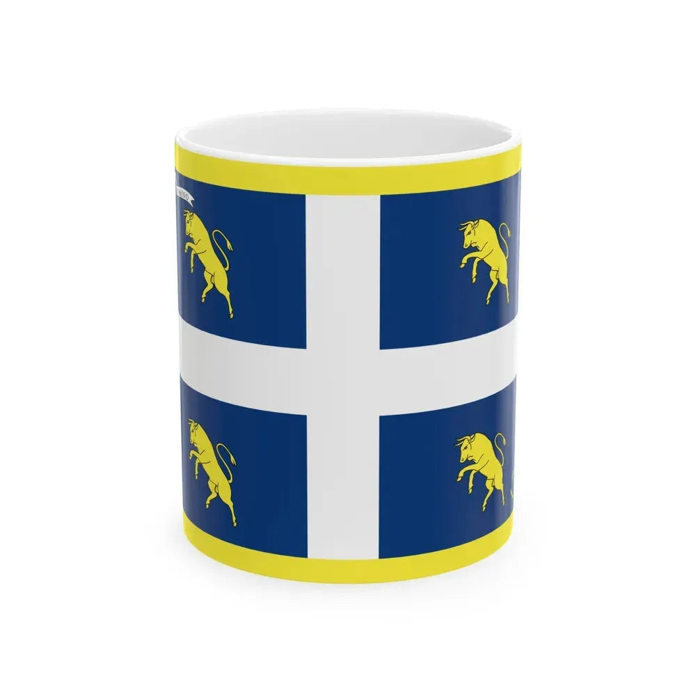 Flag of Turin Italy - White Coffee Mug 11oz - Go Mug Yourself