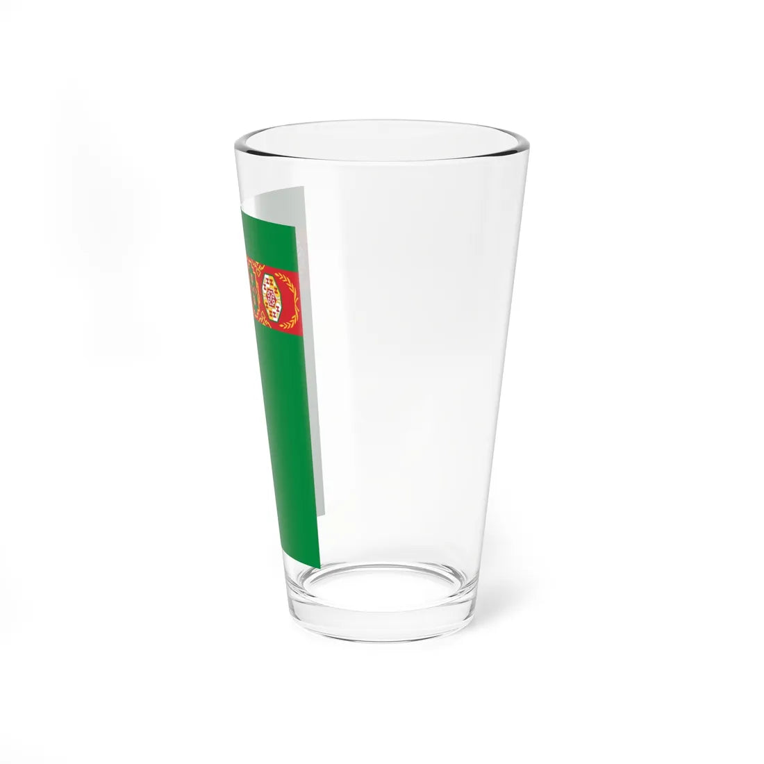 Flag of Turkmenistan vertical (Turkmenistan) Pint Glass 16oz - Go Mug Yourself