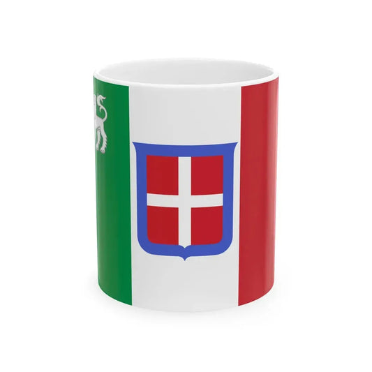 Flag of Tuscany 1859 (Italy) White Coffee Mug 11oz - Go Mug Yourself