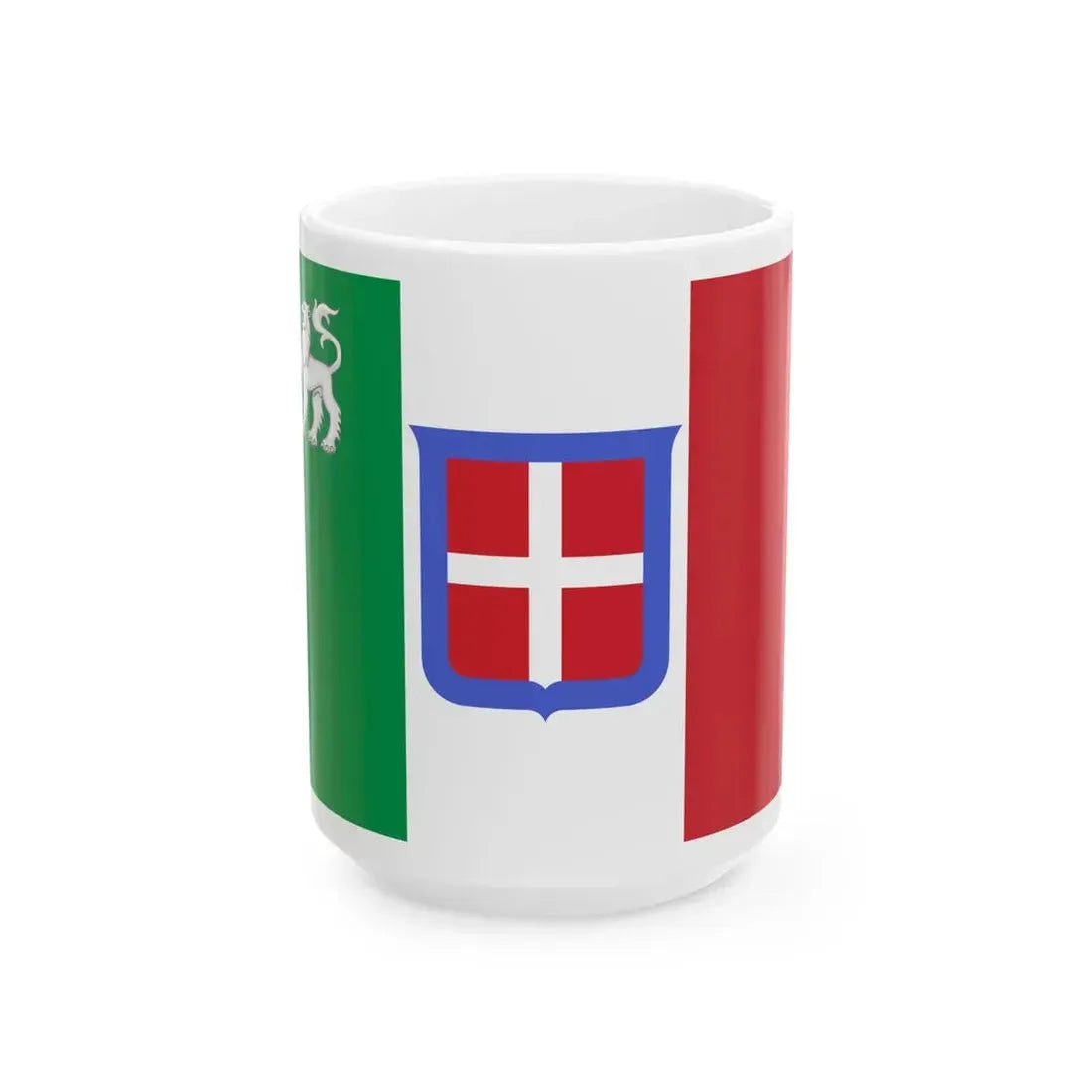 Flag of Tuscany 1859 (Italy) White Coffee Mug 15oz - Go Mug Yourself