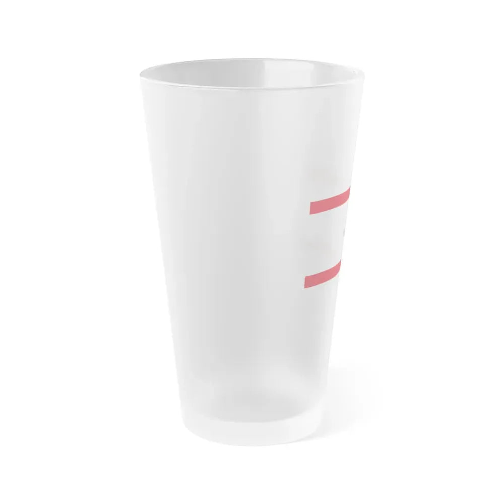 Flag of Tuscany Italy - Frosted Pint Glass 16oz - Go Mug Yourself