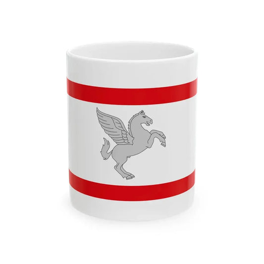 Flag of Tuscany until 1995 (Italy) White Coffee Mug 11oz - Go Mug Yourself