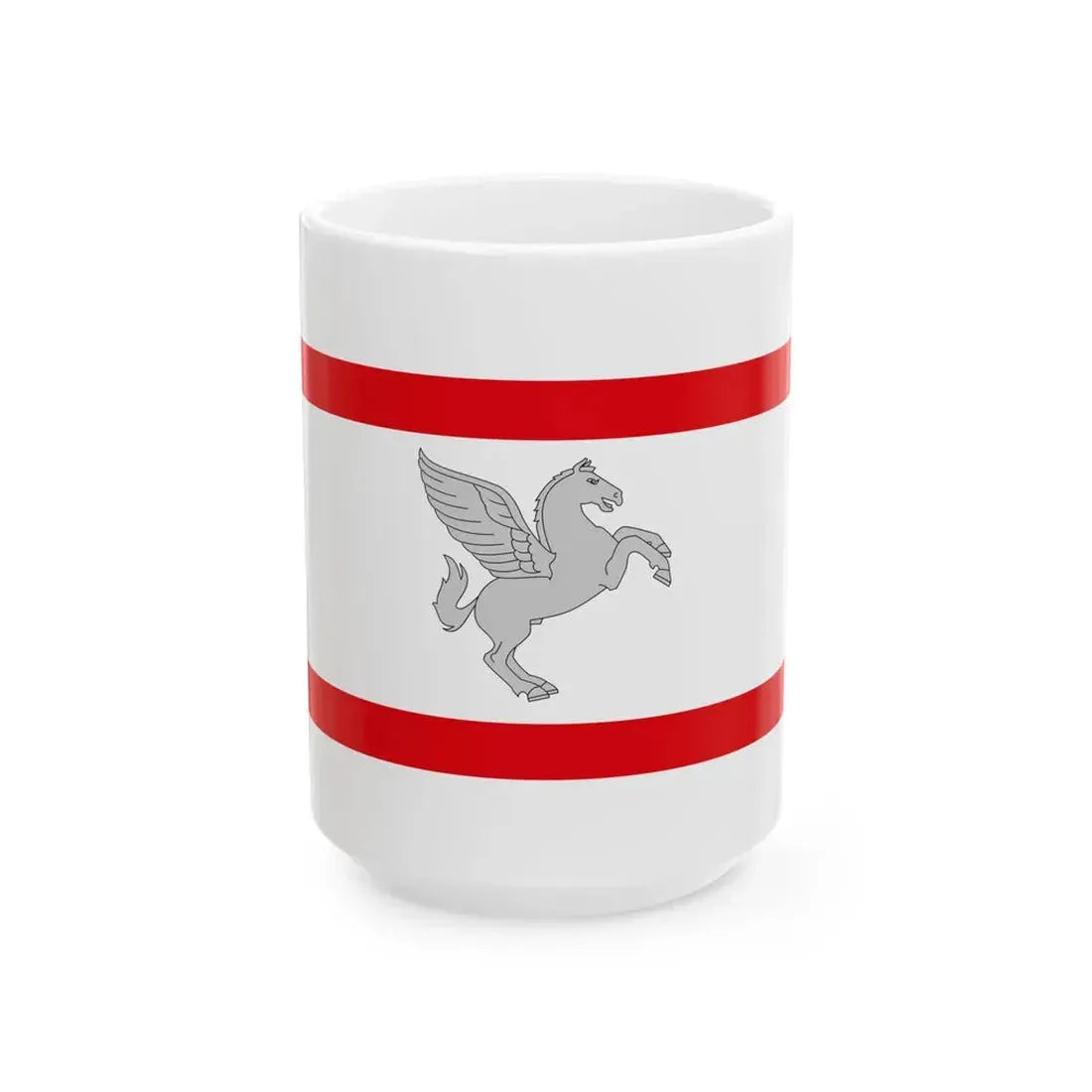 Flag of Tuscany until 1995 (Italy) White Coffee Mug 15oz - Go Mug Yourself