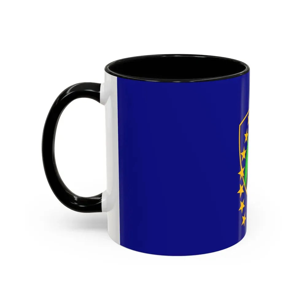 Flag of Tuzla Canton Bosnia and Herzegovina - Accent Coffee Mug - Go Mug Yourself