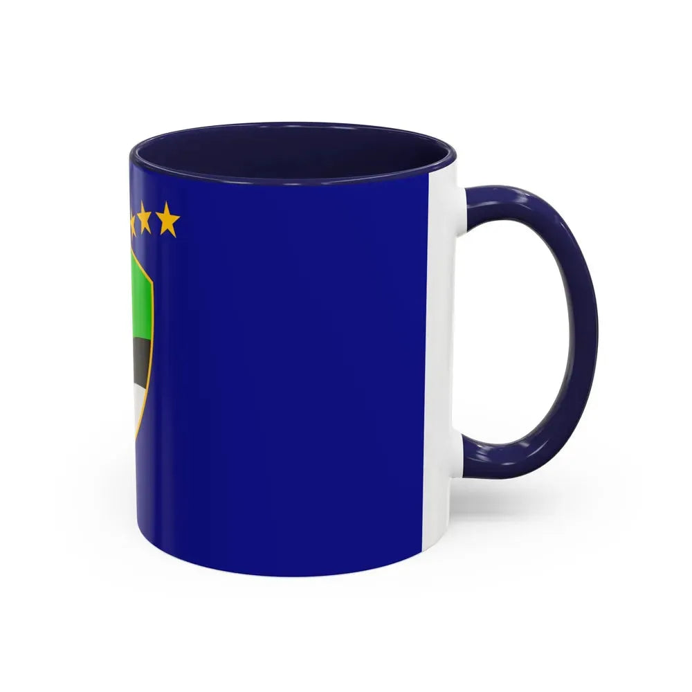 Flag of Tuzla Canton Bosnia and Herzegovina - Accent Coffee Mug - Go Mug Yourself