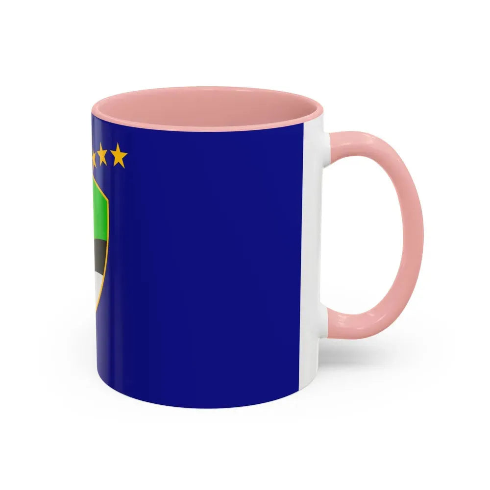 Flag of Tuzla Canton Bosnia and Herzegovina - Accent Coffee Mug - Go Mug Yourself