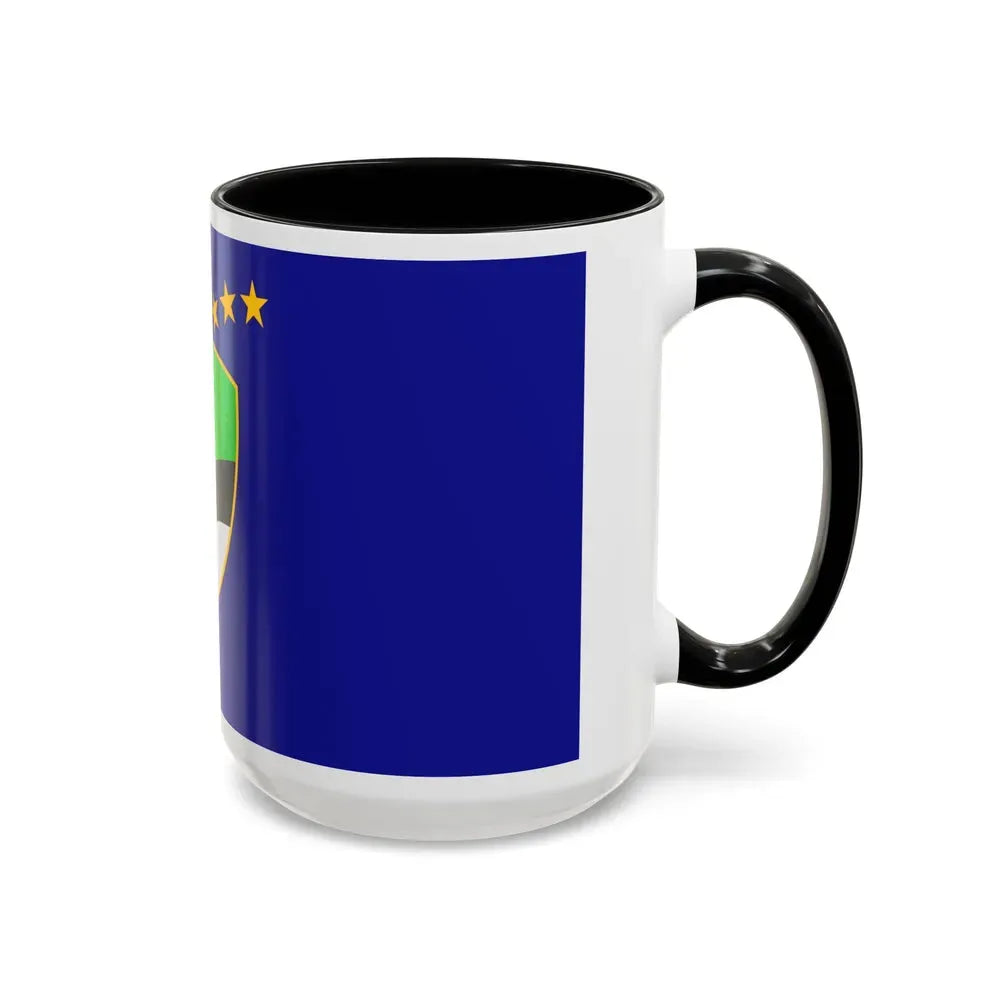 Flag of Tuzla Canton Bosnia and Herzegovina - Accent Coffee Mug - Go Mug Yourself