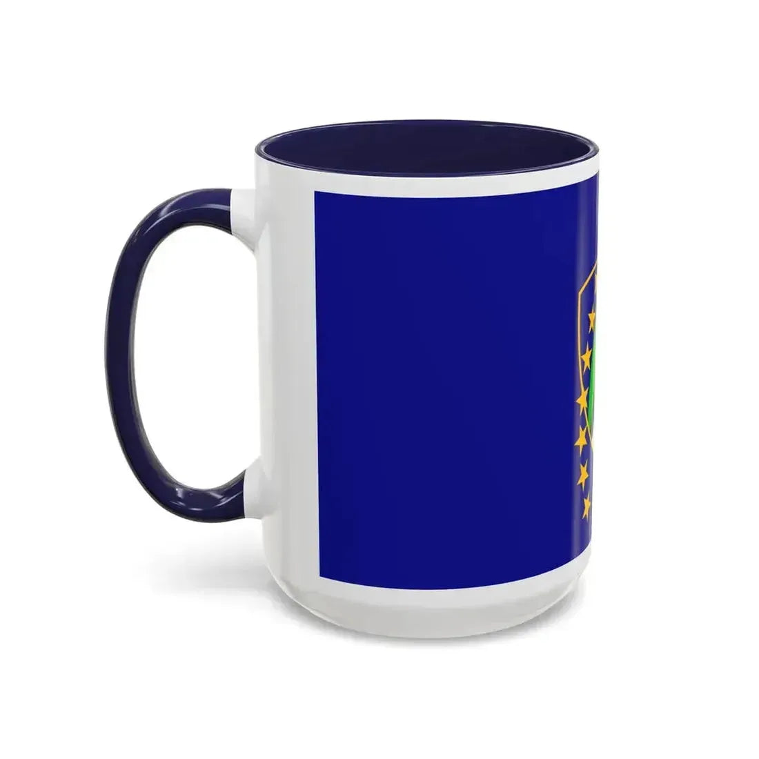 Flag of Tuzla Canton Bosnia and Herzegovina - Accent Coffee Mug - Go Mug Yourself