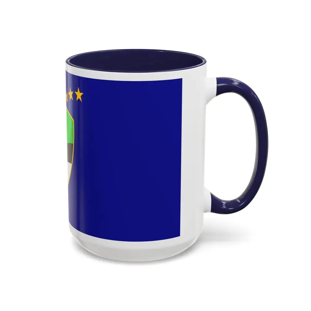 Flag of Tuzla Canton Bosnia and Herzegovina - Accent Coffee Mug - Go Mug Yourself