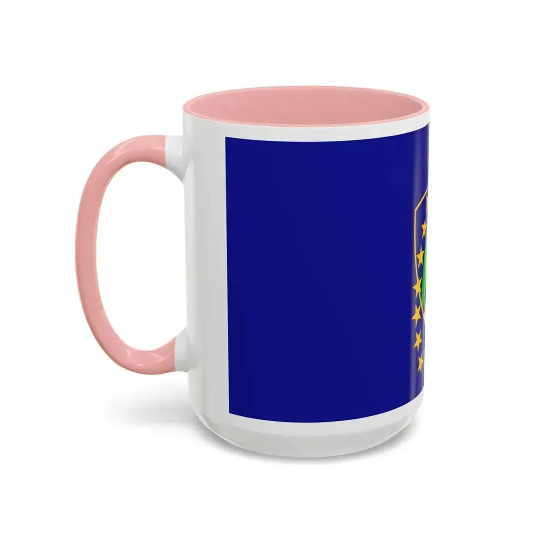 Flag of Tuzla Canton Bosnia and Herzegovina - Accent Coffee Mug - Go Mug Yourself