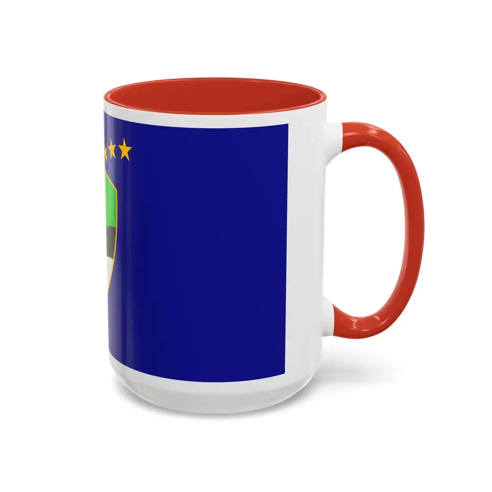 Flag of Tuzla Canton Bosnia and Herzegovina - Accent Coffee Mug - Go Mug Yourself