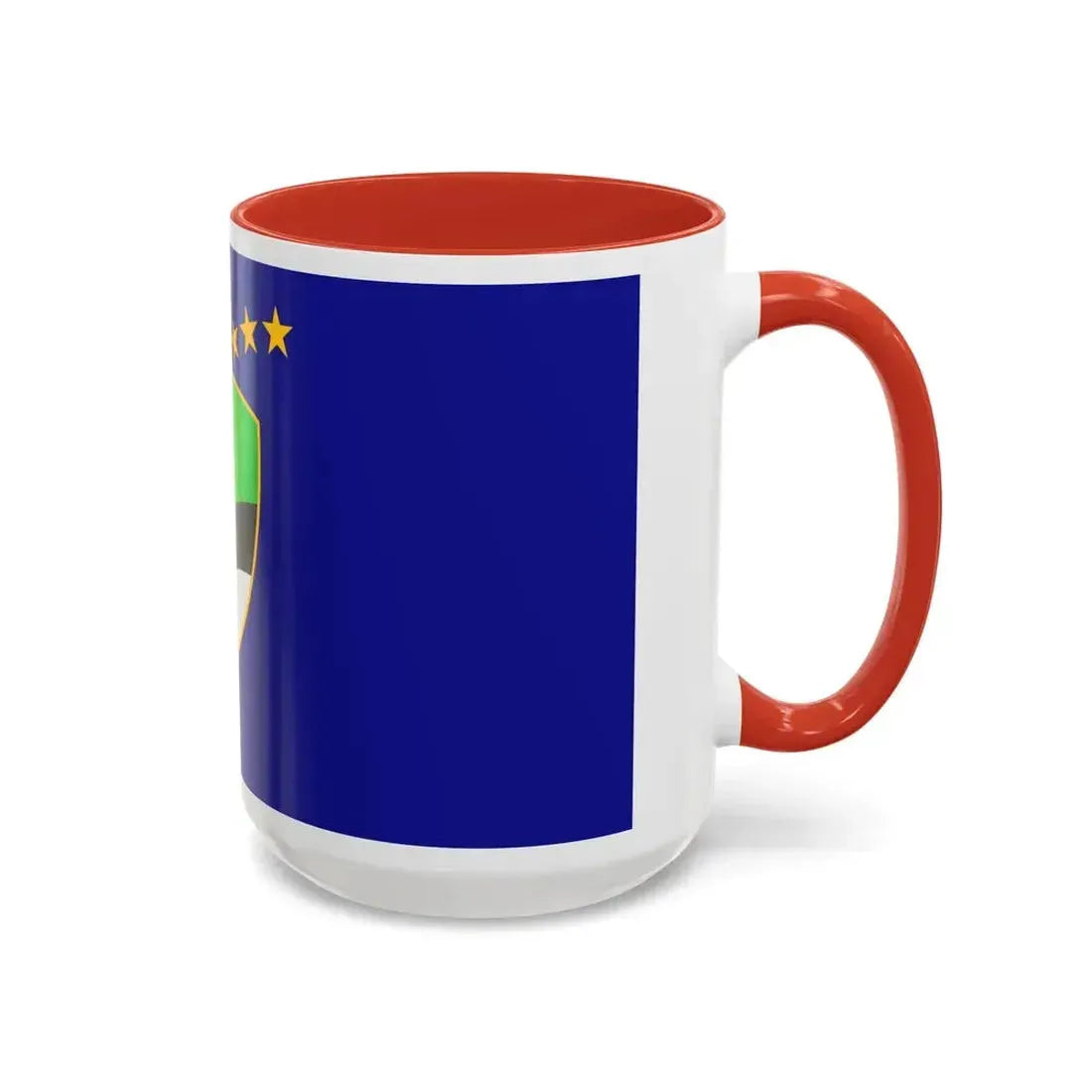 Flag of Tuzla Canton Bosnia and Herzegovina - Accent Coffee Mug - Go Mug Yourself