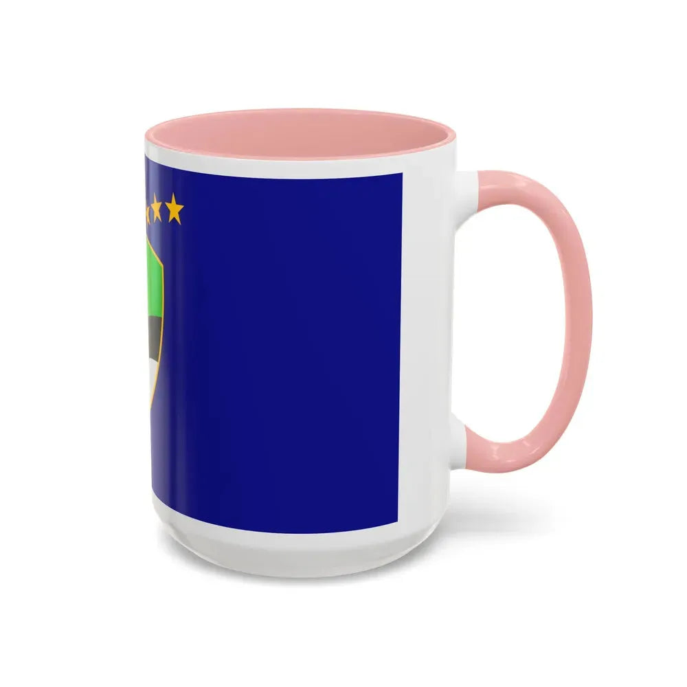 Flag of Tuzla Canton Bosnia and Herzegovina - Accent Coffee Mug - Go Mug Yourself