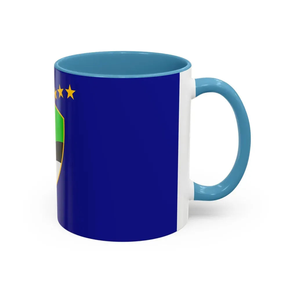 Flag of Tuzla Canton Bosnia and Herzegovina - Accent Coffee Mug - Go Mug Yourself