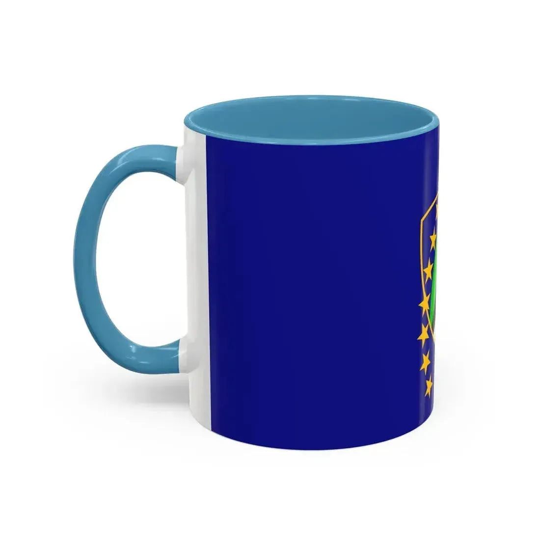 Flag of Tuzla Canton Bosnia and Herzegovina - Accent Coffee Mug - Go Mug Yourself