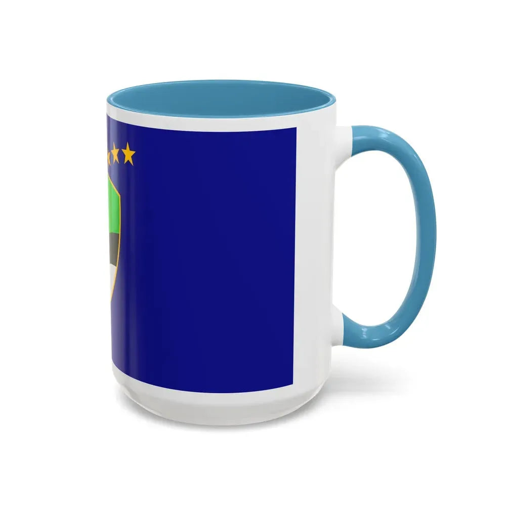 Flag of Tuzla Canton Bosnia and Herzegovina - Accent Coffee Mug - Go Mug Yourself