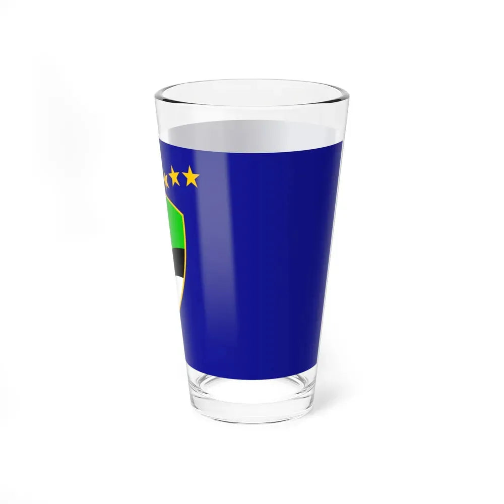 Flag of Tuzla Canton Bosnia and Herzegovina - Pint Glass 16oz - Go Mug Yourself