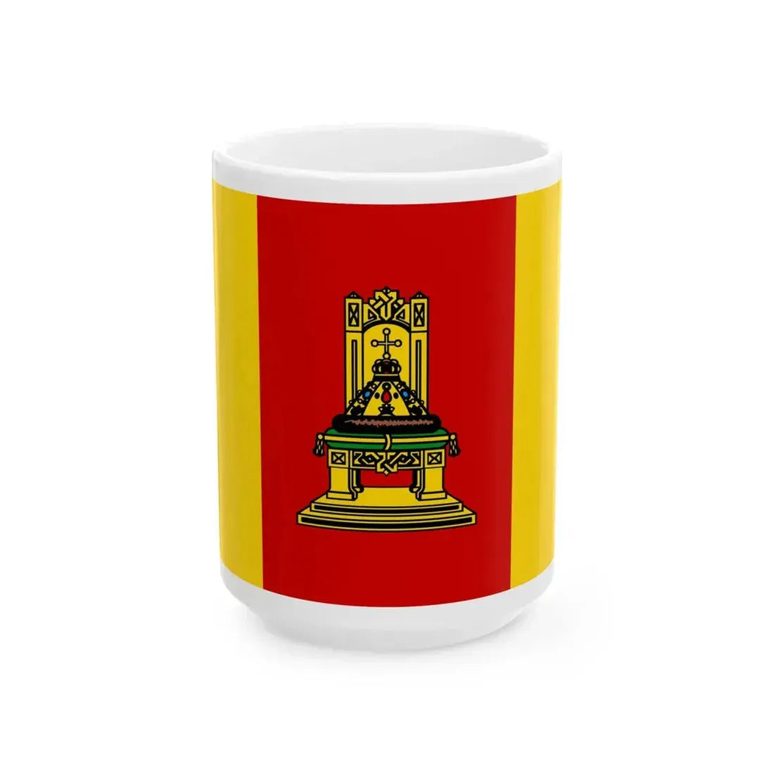 Flag of Tver Oblast (Russia) White Coffee Mug 15oz - Go Mug Yourself