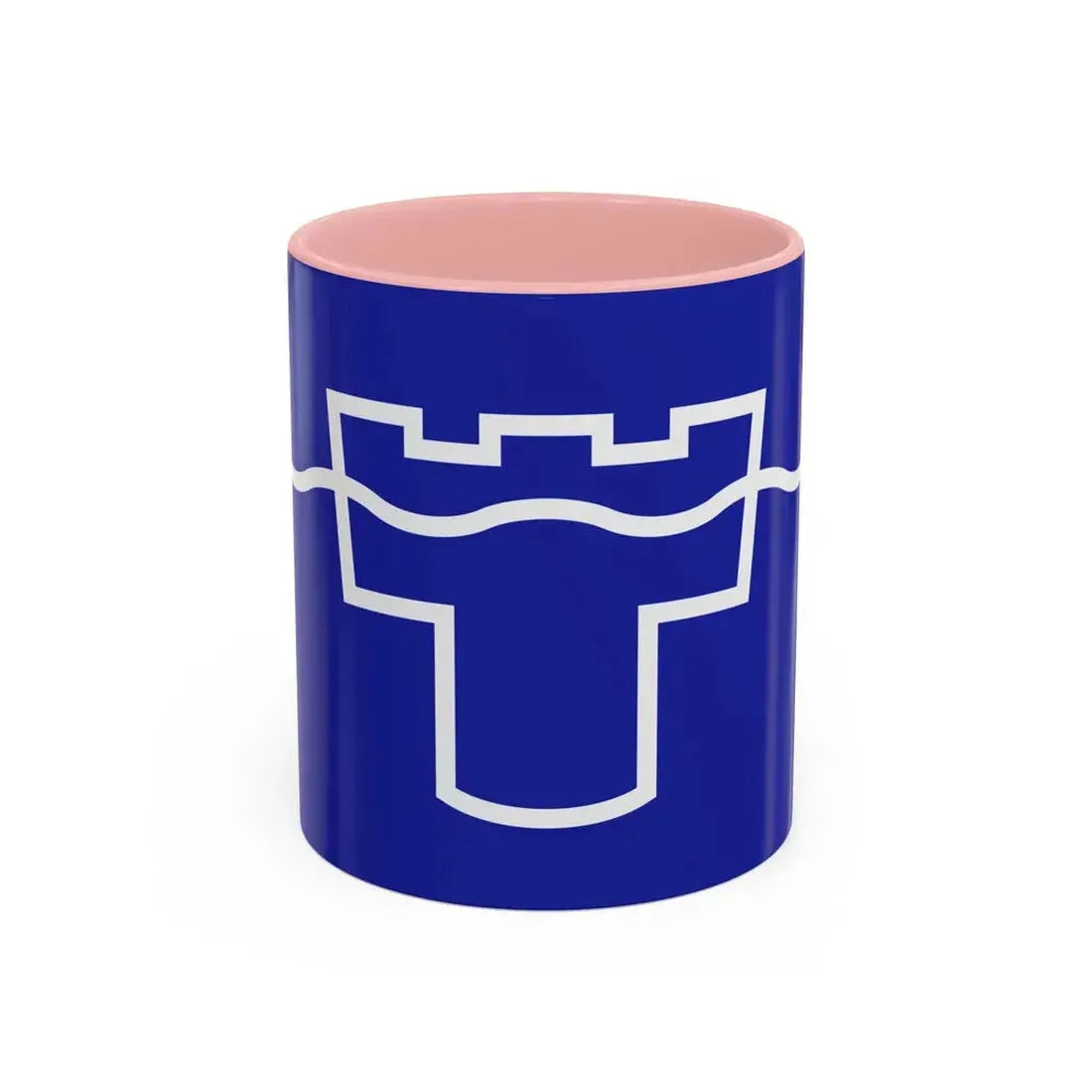 Flag of Tyne & Wear UK - Accent Coffee Mug 11oz Pink - Go Mug Yourself