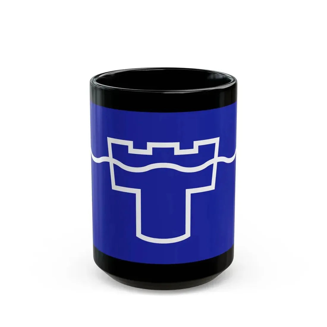 Flag of Tyne & Wear UK - Black Coffee Mug 15oz - Go Mug Yourself
