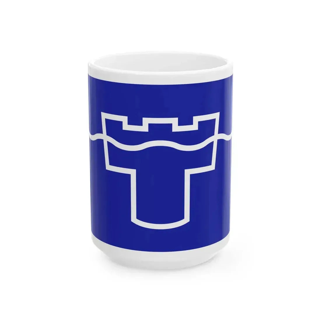 Flag of Tyne & Wear UK - White Coffee Mug 15oz - Go Mug Yourself