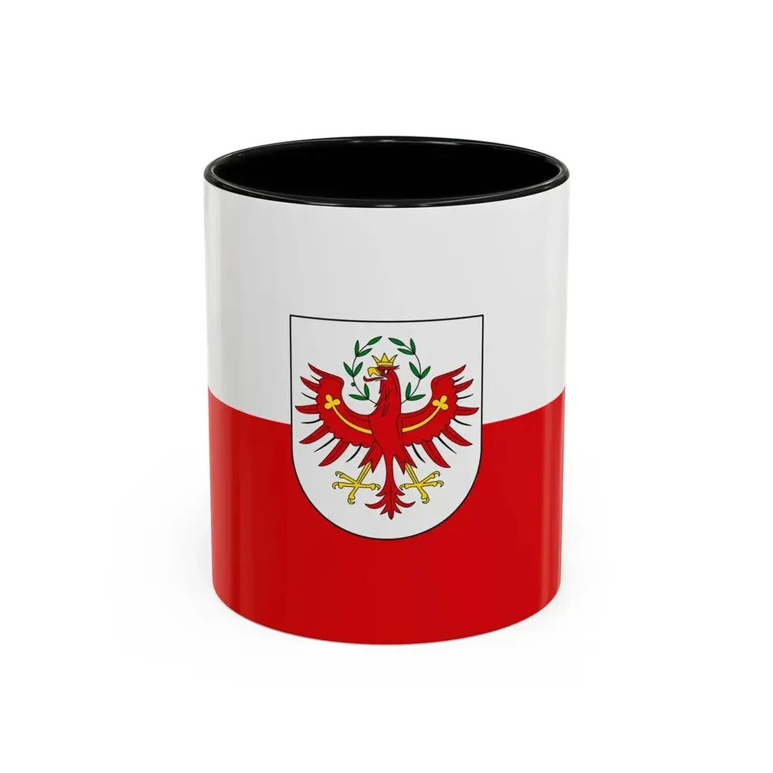 Flag of Tyrol Tirol Austria - Accent Coffee Mug 11oz Black - Go Mug Yourself