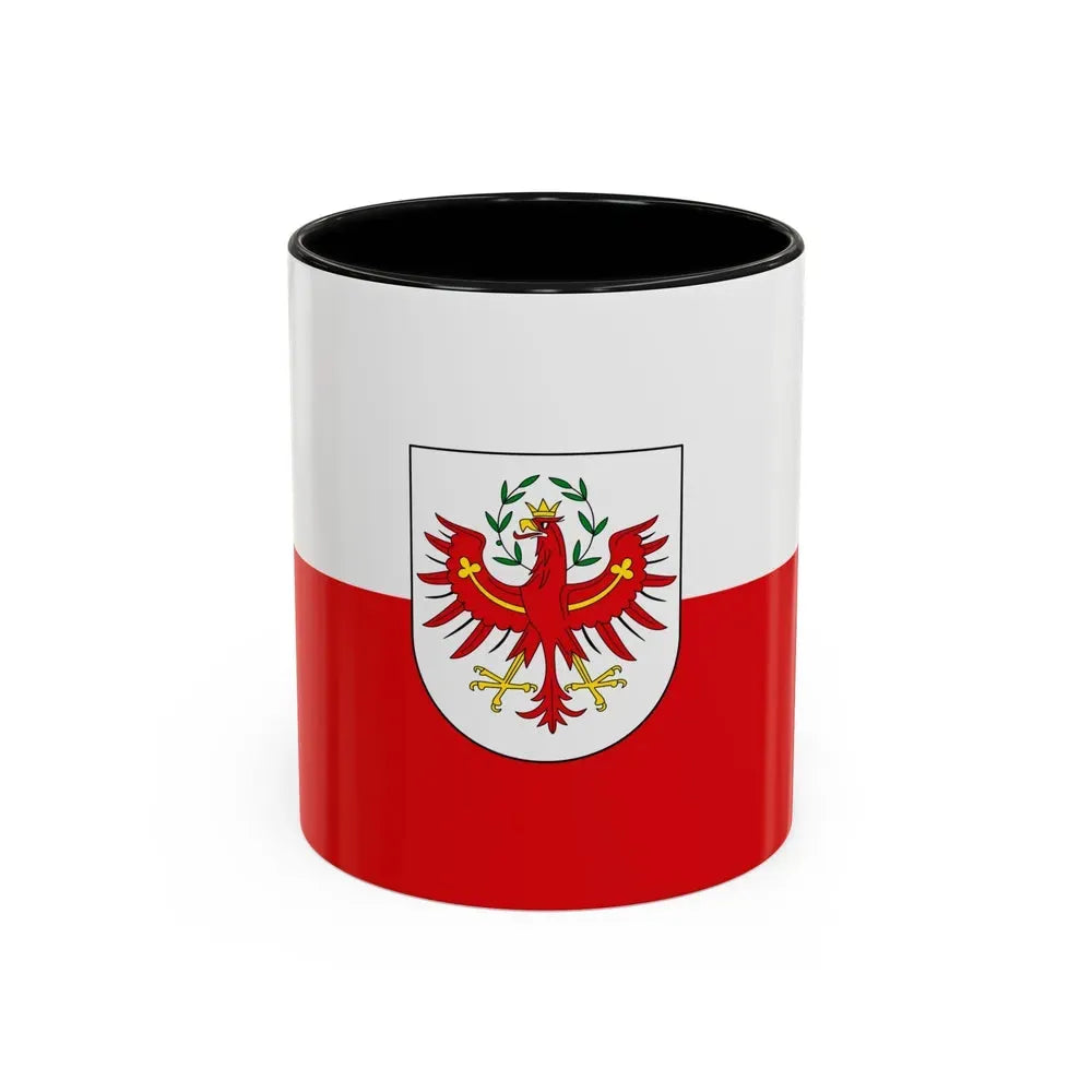 Flag of Tyrol Tirol Austria - Accent Coffee Mug 11oz Black - Go Mug Yourself