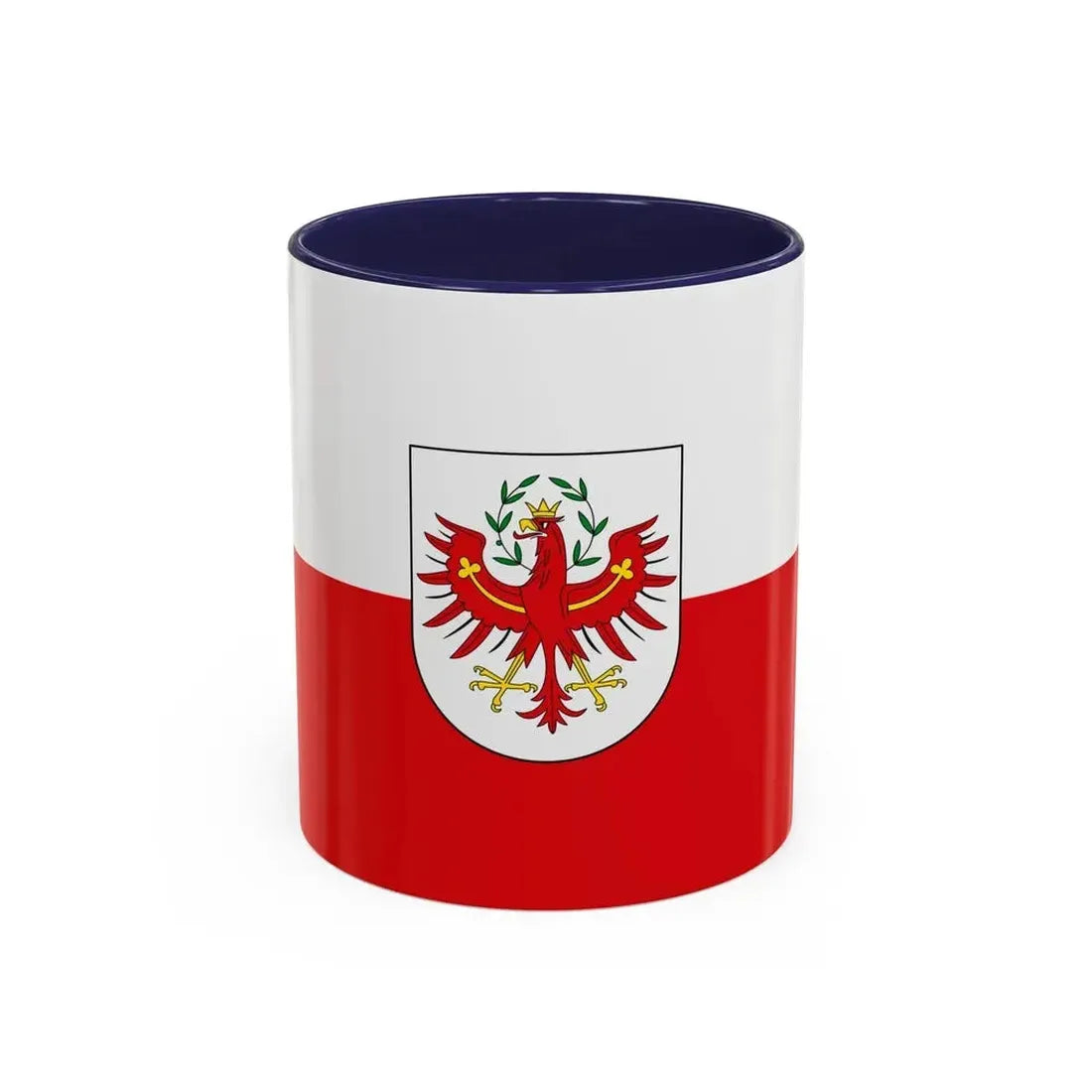 Flag of Tyrol Tirol Austria - Accent Coffee Mug 11oz Navy - Go Mug Yourself