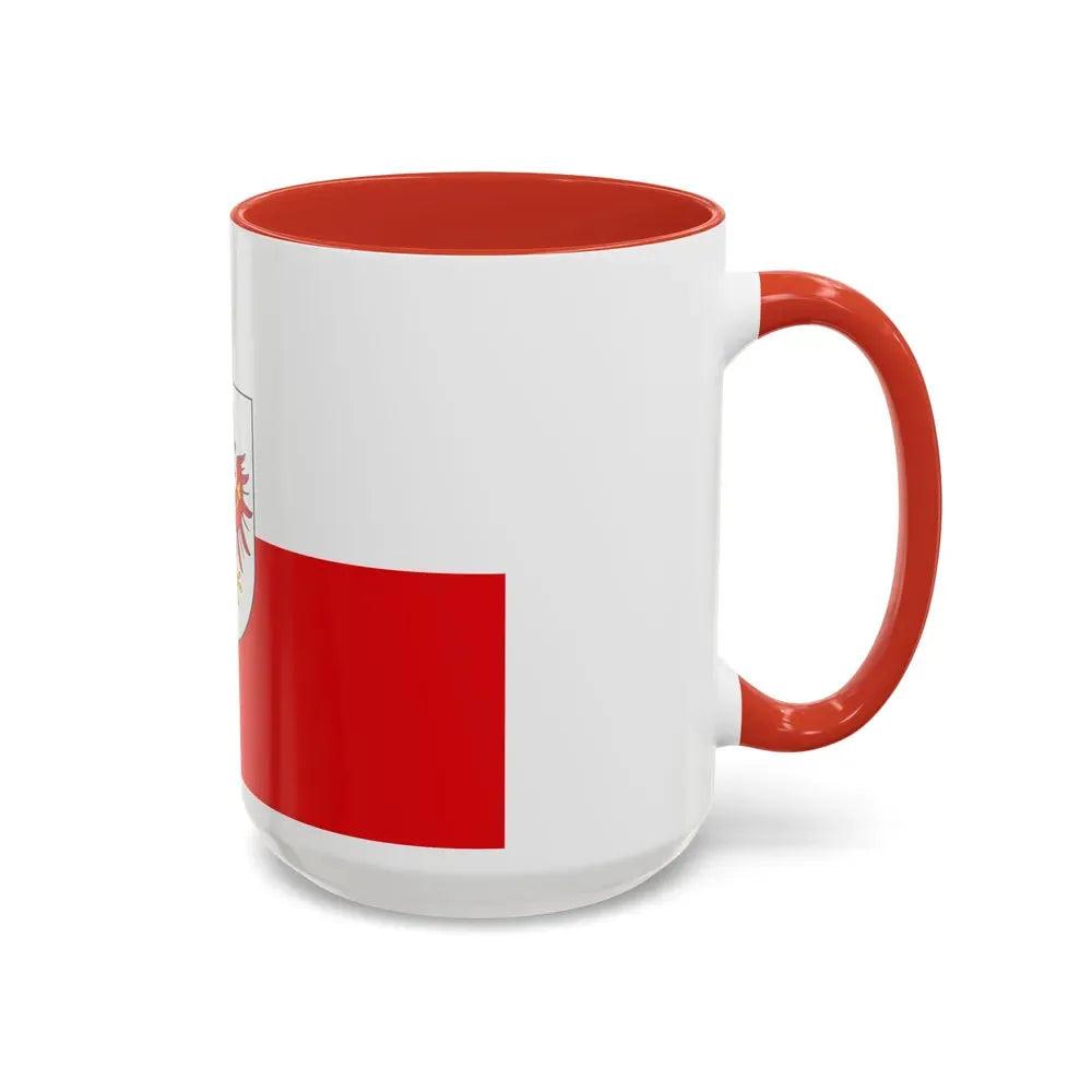 Flag of Tyrol Tirol Austria - Accent Coffee Mug - Go Mug Yourself