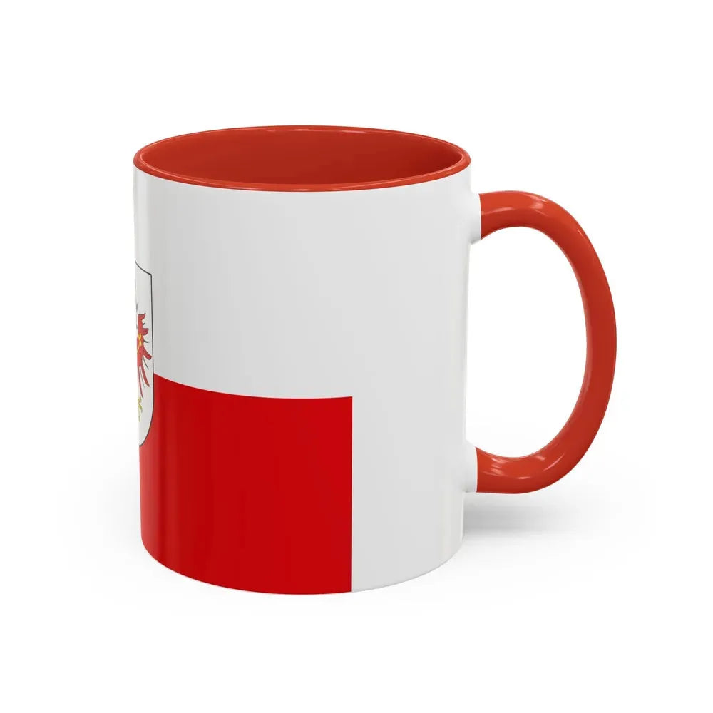 Flag of Tyrol Tirol Austria - Accent Coffee Mug - Go Mug Yourself