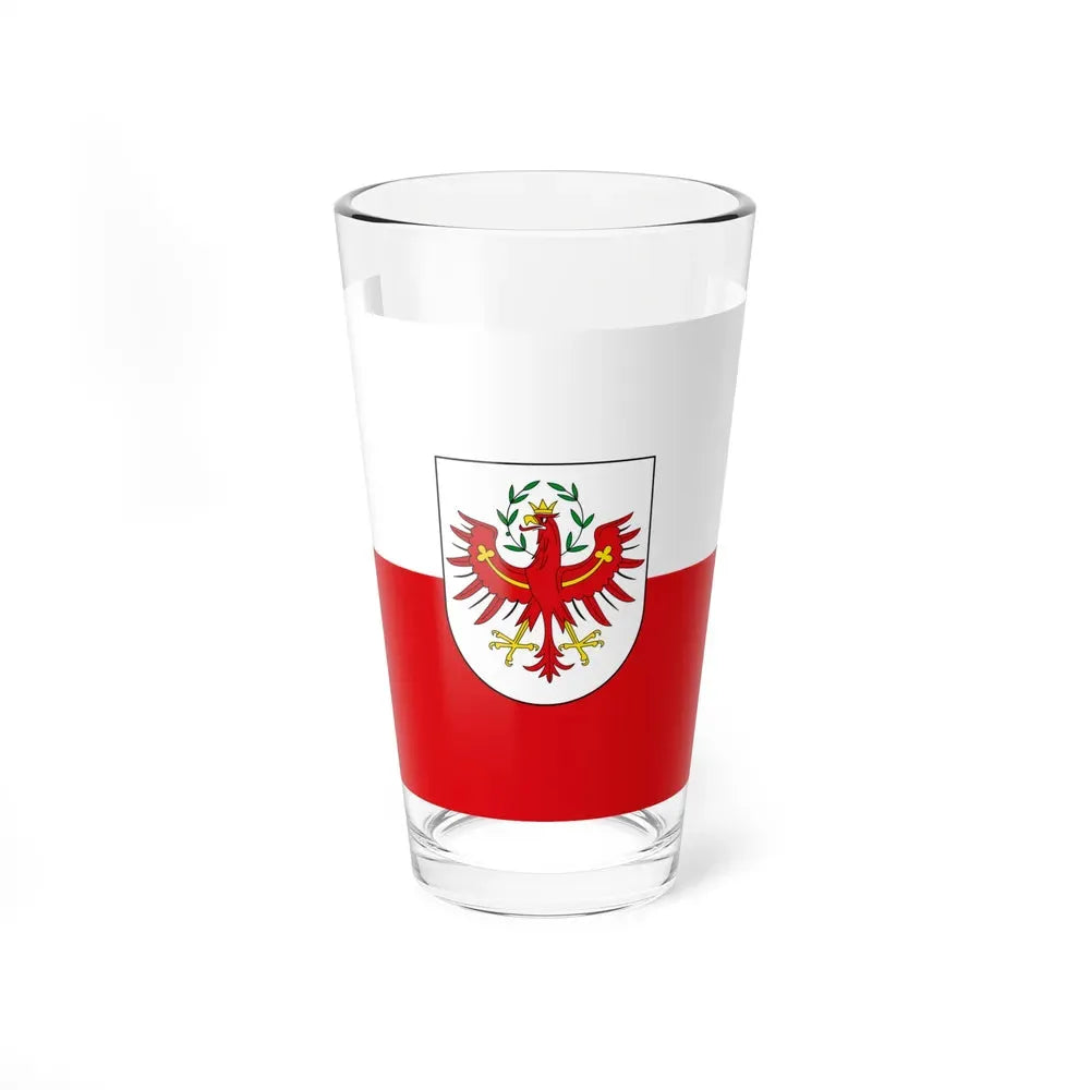 Flag of Tyrol Tirol Austria - Pint Glass 16oz 16oz - Go Mug Yourself