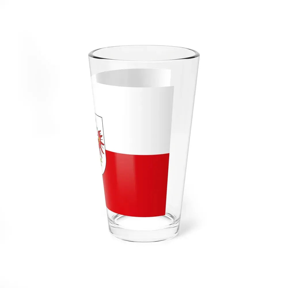 Flag of Tyrol Tirol Austria - Pint Glass 16oz - Go Mug Yourself
