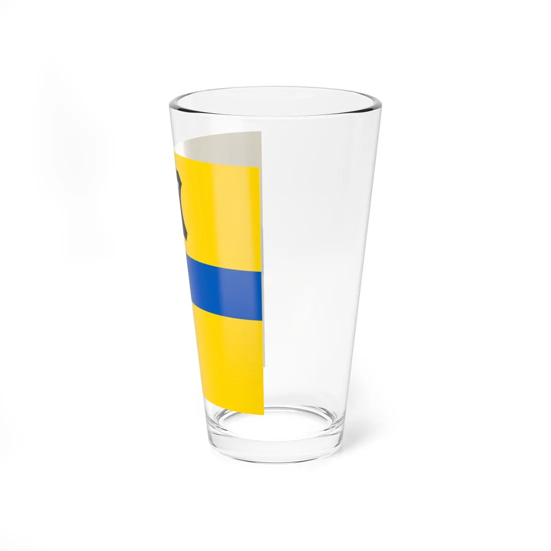 Flag of Tysmenytsia (Ukraine) Pint Glass 16oz - Go Mug Yourself