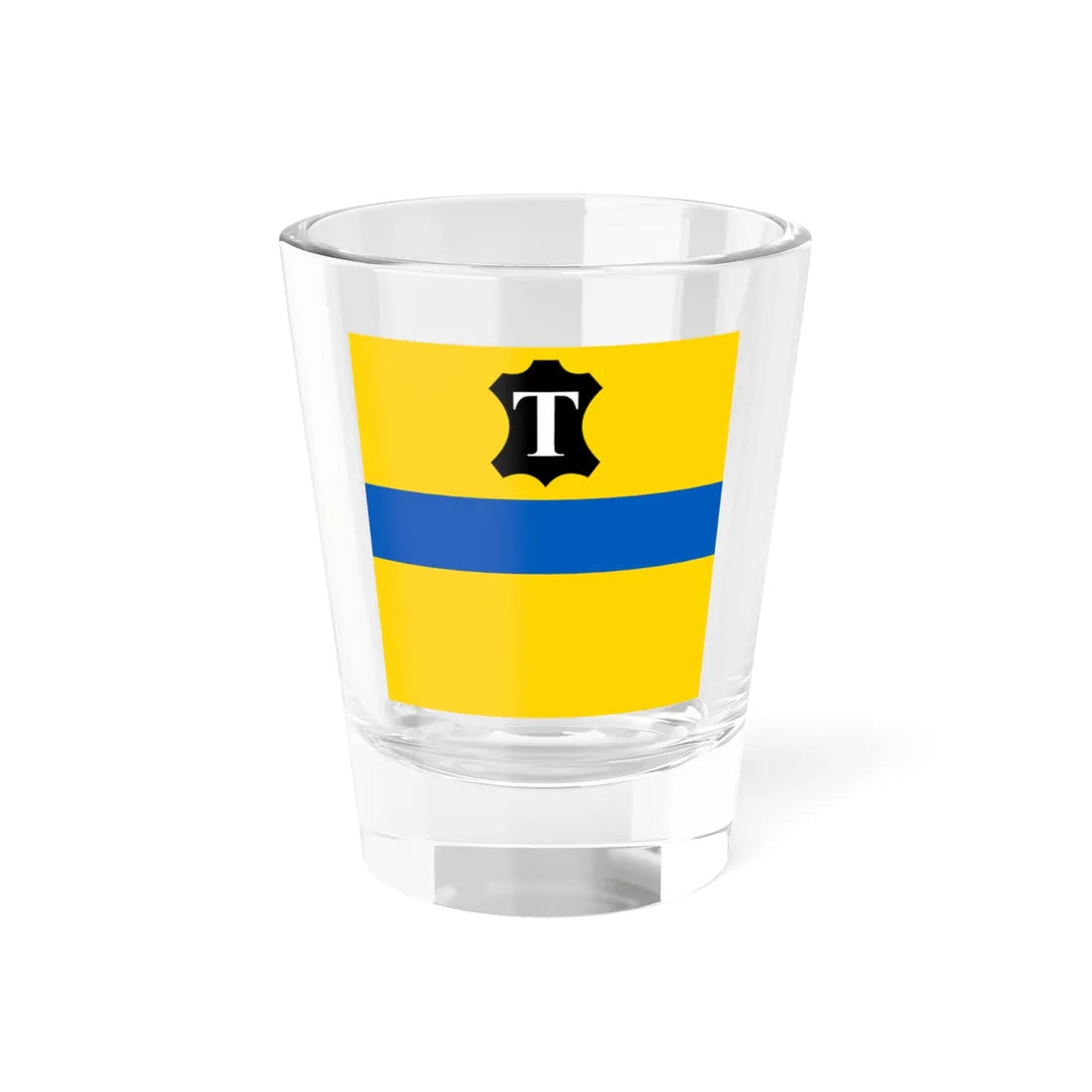 Flag of Tysmenytsia (Ukraine) Shot Glass 1.5oz 1.5oz - Go Mug Yourself