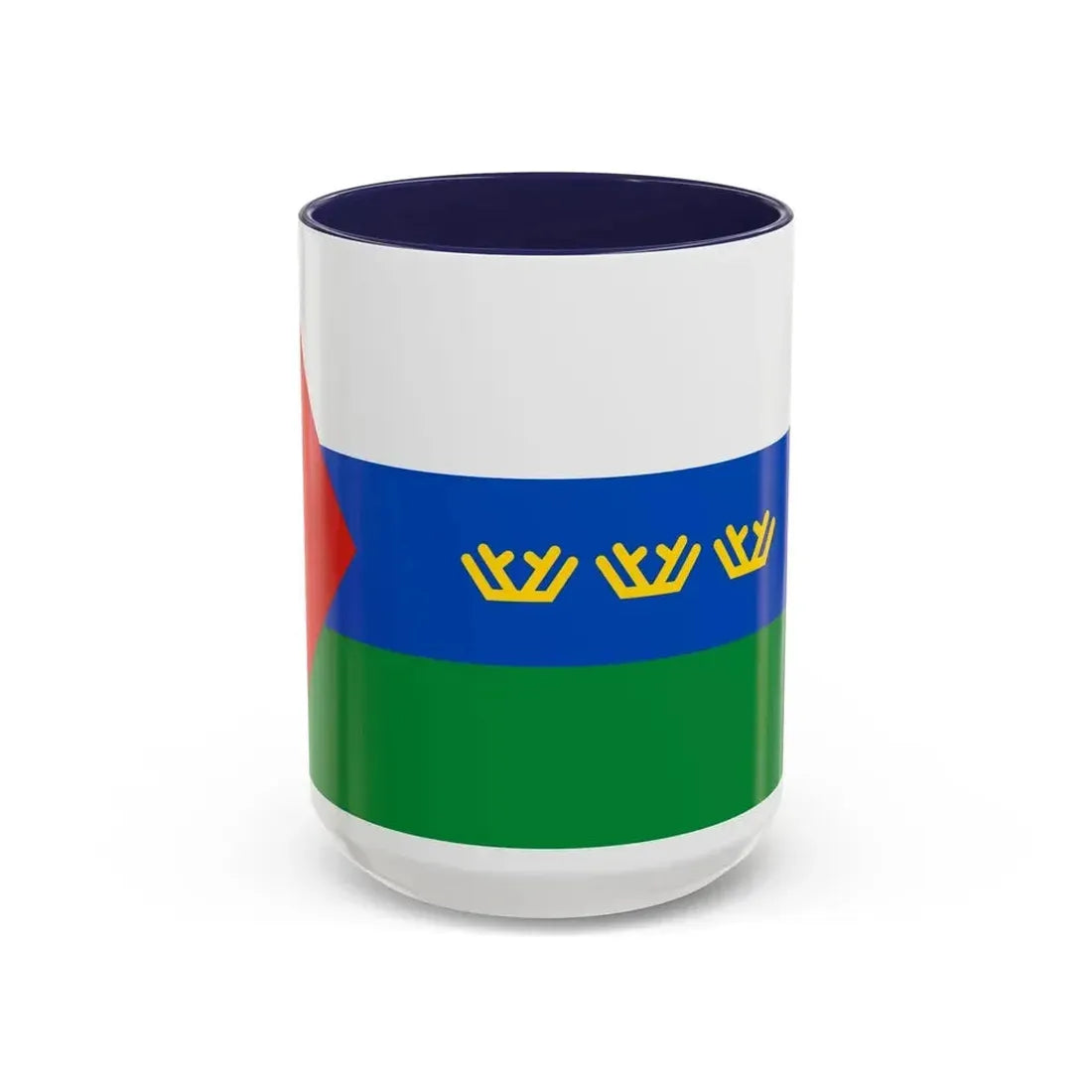 Flag of Tyumen Oblast Russia - Accent Coffee Mug 15oz Navy - Go Mug Yourself