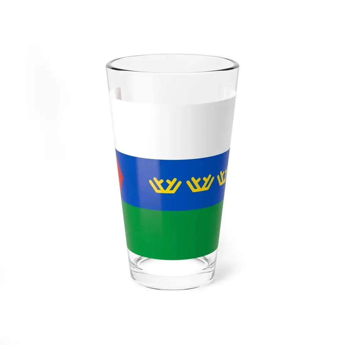 Flag of Tyumen Oblast Russia - Pint Glass 16oz 16oz - Go Mug Yourself