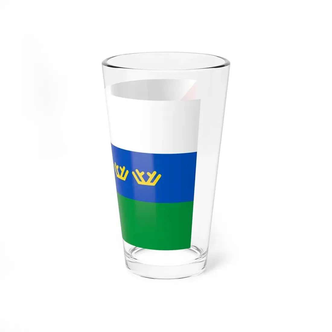 Flag of Tyumen Oblast Russia - Pint Glass 16oz - Go Mug Yourself